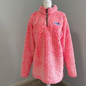 J. America Women’s Sherpa Pullover Jacket - Coral SZXL